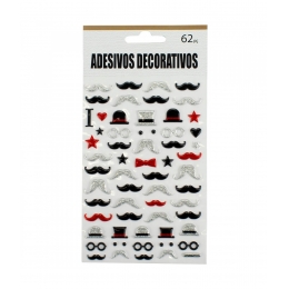 Adesivo Decorativo Bigode Senhor 19x10cm