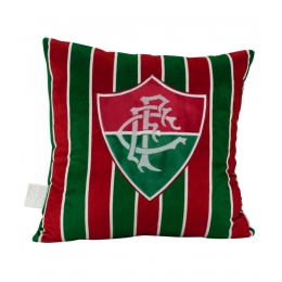 Almofada Quadrada Escudo Time 36x36cm - Fluminense