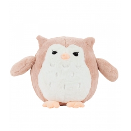 Coruja RosÃª Olhos Charmosos 19cm - PelÃºcia