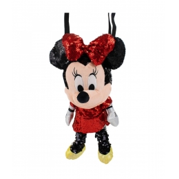 Bolsa Formato PelÃºcia Minnie Lantejoulas 30cm - Disney