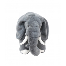 Elefante Cinza De PÃ© Realista 42cm - PelÃºcia