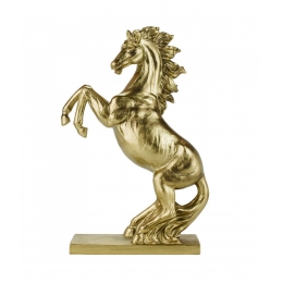Cavalo Dourado 31cm - Resina Animais