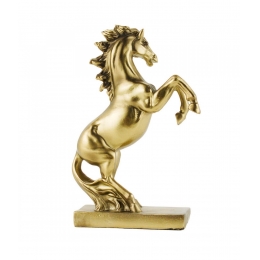 Cavalo Dourado 15cm - Resina Animais