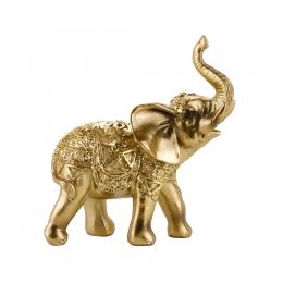 Elefante Dourado 11cm - Resina Animais