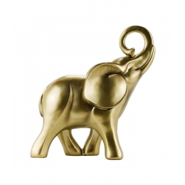 Elefante Dourado 17cm - Resina Animais