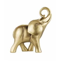 Elefante Dourado 30cm - Resina Animais