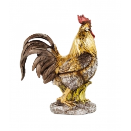 Galo Dourado 23.5cm - Resina Animais