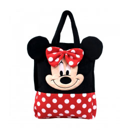 Bolsa de Pelúcia com Rosto da Minnie