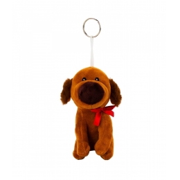 Chaveiro Cachorro Narigudo Marrom 16cm - PelÃºcia