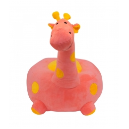 Puff Girafa Rosa 48cm - PelÃºcia