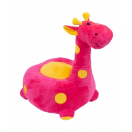 Puff Girafa Pink 48cm - PelÃºcia