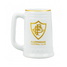 Caneca Branca Porcelana 500ml - Fluminense