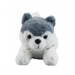 Cachorro Husky Deitado 33cm - PelÃºcia