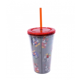 Copo Com Canudo Mickey 450ml - Disney