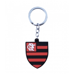 Chaveiro De Borracha Com BrasÃ£o De Time - Flamengo