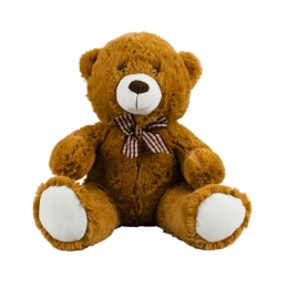 Urso Marrom Sentado LaÃ§o 24cm - PelÃºcia