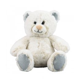 Urso Sentado Branco 23cm - PelÃºcia