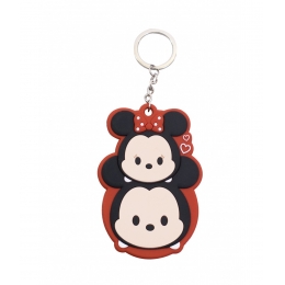 Chaveiro Emborrachado Espelho Mickey & Minnie Tsum Tsum - Disney
