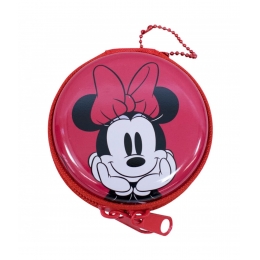 Porta Moeda Circular Vermelha Minnie 8cm - Disney