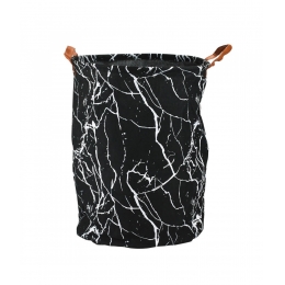 Porta Objetos Cesto Roupas Preto 44x37cm