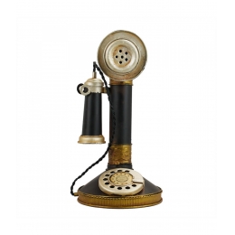 Telefone De Disco 26x13x13cm Estilo RetrÃ´ - Vintage