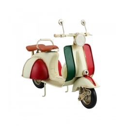 Motocicleta Cores Italia 17x26x10cm Estilo RetrÃ´ - Vintage