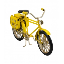 Bicicleta Amarela 13x22x7.5cm Estilo RetrÃ´ - Vintage