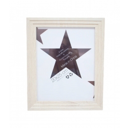 Porta Retrato Madeira Marrom Claro 1 Foto 20x25cm