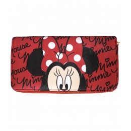 Carteira Rosto Minnie Vermelha - Disney