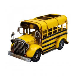 Miniatura Ônibus Escolar Amarelo 
