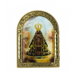 Enfeite Placa Nossa Senhora Aparecida 9x6.5cm