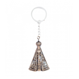 Chaveiro Bronze Nossa Senhora Aparecida 6.5cm