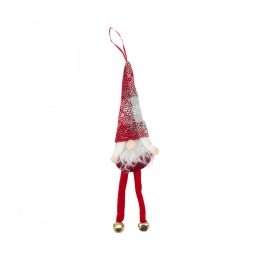 Papai Noel PÃ©s Sinos 35cm Modelo A - Enfeite Natalino