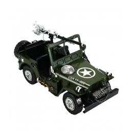 Jeep Militar 21x38x17cm Estilo RetrÃ´ - Vintage