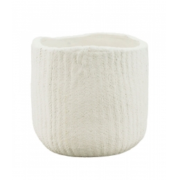 Vaso Cimento Branco 10x10.5x10.5cm