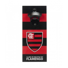 Abridor Garrafas ÃmÃ£ Geladeira 25x11cm - Flamengo