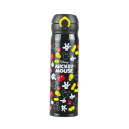 Garrafa TÃ©rmica Preta Mickey 400ml - Disney