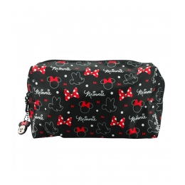 Necessaire Retangular Preto Minnie 13x7x20cm - Disney