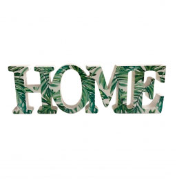 Placa Decorativa Word Nature Home Verde Urban