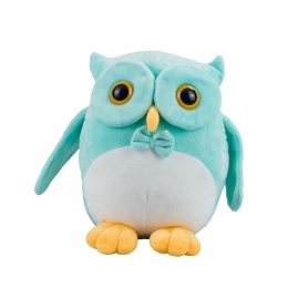 Coruja de PelÃºcia Verde Com Patas Amarelas 