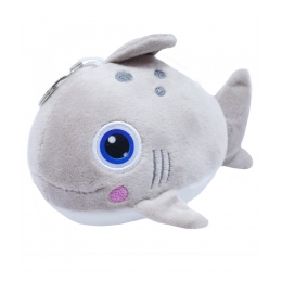 Chaveiro TubarÃ£o de PelÃºcia Bochechas Rosadas 