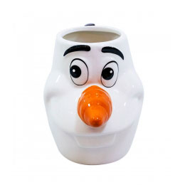 Caneca Porcelana 3D Rosto Olaf - Frozen