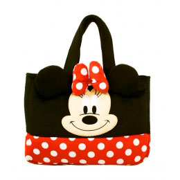 Bolsa de Pelúcia com Rosto do Minnie