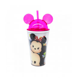 Copo  com Orelhas Mickey e Minnie TsumTsum  Rosa