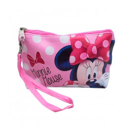 Necessaire Rosa com Bolinhas Minnie Disney