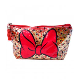 Necessaire Glitter Vermelho laï¿½o da Minnie Disney