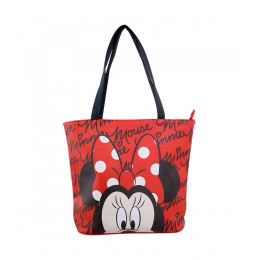 Bolsa Vermelha com Assinatura Minnie