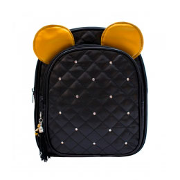 Mochila Preta com Orelhas Dorado Mickey Disney