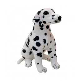 Cachorro D�lmata de pel�cia sentado