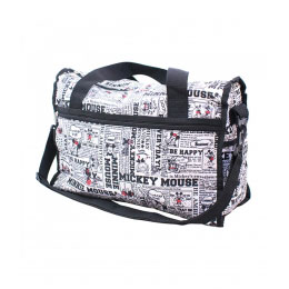 Bolsa Média Quadrinhos Preto e Branco Mickey
